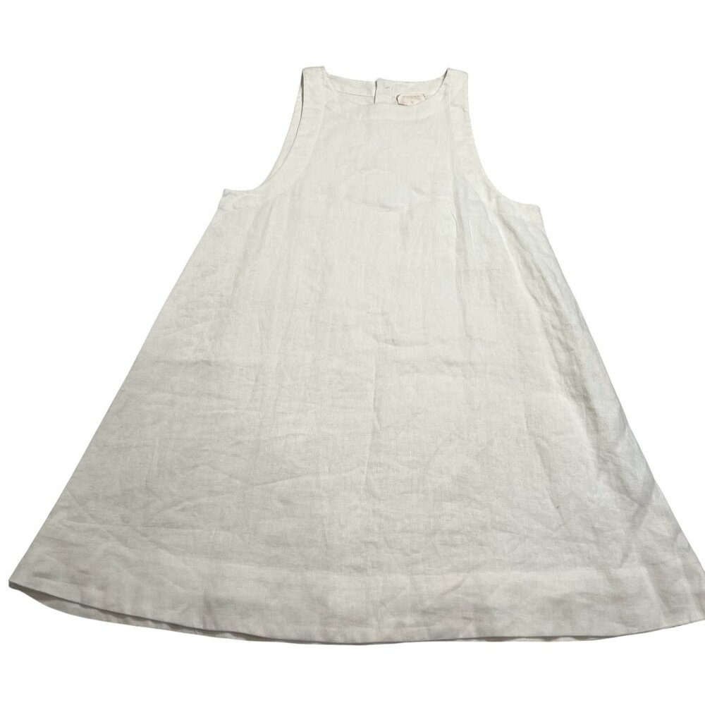 Posse Cream Sleeveless A-Line Mini Dress